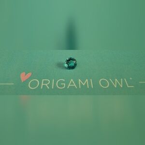Origami Owl blue/green jewel